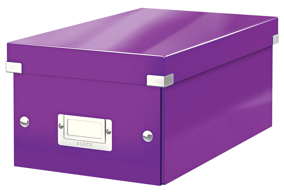 LEITZ DVD-Ablagebox Click & Store WOW, violett von Leitz