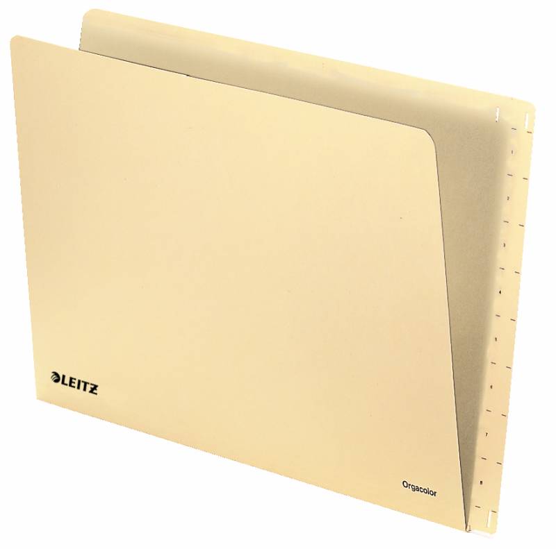 LEITZ Einstellmappe Orgacolor, A4, mit Tab, chamois von Leitz