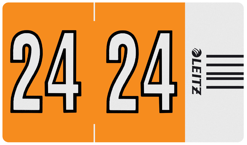 LEITZ Jahressignal Orgacolor , 24, , auf Streifen, orange von Leitz