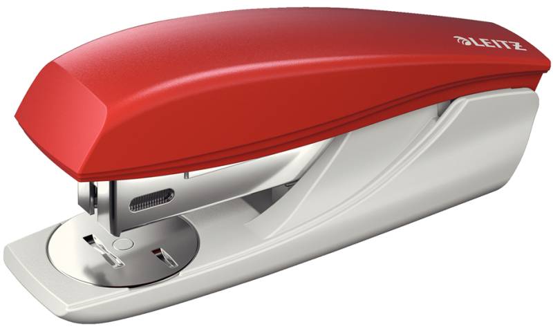 LEITZ Kleines Heftgerät Nexxt 5501, rot, im Karton von Leitz