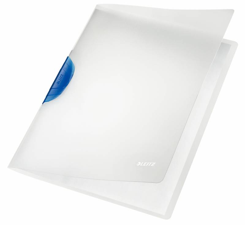 LEITZ Klemmhefter ColorClip Magic, DIN A4, PP, blau- von Leitz