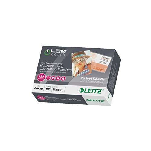 LEITZ Laminierfolientasche für Visitenkarten, 60 x 90 mm LEITZ Laminierfolientasche für Visitenkarten, 60 x 90 mm von Leitz