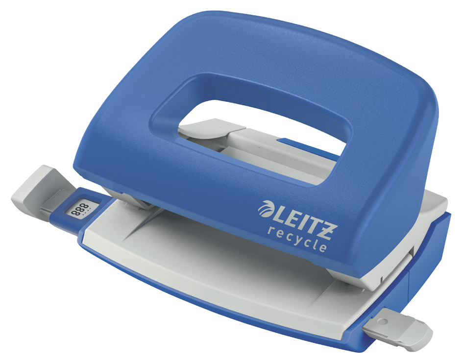 LEITZ Locher Mini NeXXt Recycle, blau von Leitz