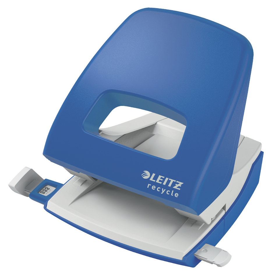 LEITZ Locher NeXXt Recycle, Stanzleistung: 30 Blatt, blau von Leitz