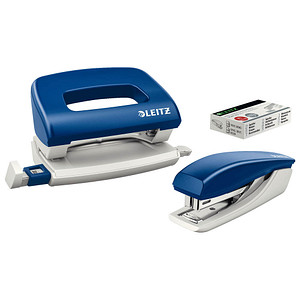 LEITZ Locher und Heftgeräte Set NeXXt 5058 und 5517 Mini blau von Leitz