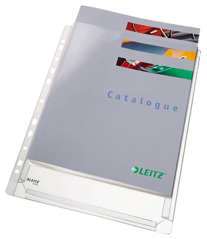 LEITZ Maxi Prospekthülle Standard, A4, PVC, genarbt, 0,17 mm von Leitz