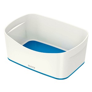 LEITZ MyBox Aufbewahrungsbox 3,0 l perlweiß/blau 24,6 x 16,0 x 9,8 cm von Leitz