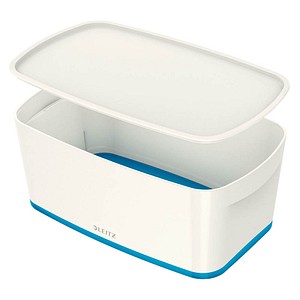 LEITZ MyBox Aufbewahrungsbox 5,0 l perlweiß/blau 31,8 x 19,1 x 12,8 cm LEITZ MyBox Aufbewahrungsbox 5,0 l perlweiß/blau 31,8 x 19,1 x 12,8 cm von Leitz