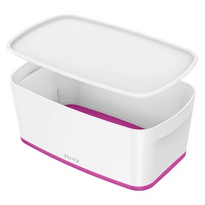 LEITZ MyBox Aufbewahrungsbox 5,0 l perlweiß/pink 31,8 x 19,1 x 12,8 cm von Leitz