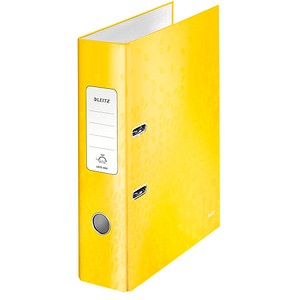 LEITZ Ordner gelb Karton 8,0 cm DIN A4 von Leitz