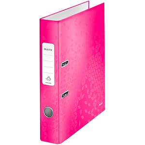 LEITZ Ordner pink Karton 5,0 cm DIN A4 von Leitz