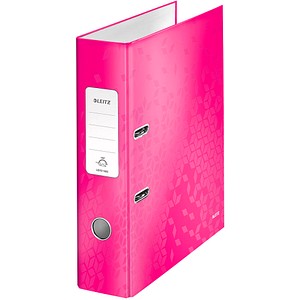 LEITZ Ordner pink Karton 8,0 cm DIN A4 von Leitz