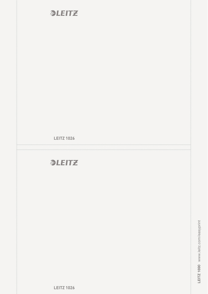 LEITZ Ordnerrücken-Einsteckschild, 176 x 146 mm, grau von Leitz