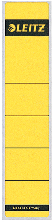 LEITZ Ordnerrücken-Etikett, 39 x 192 mm, kurz, schmal, grau von Leitz