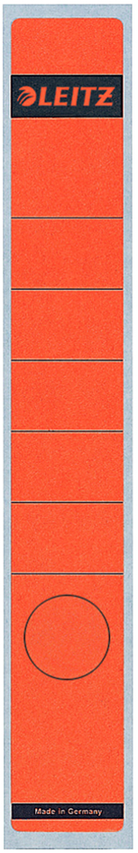 LEITZ Ordnerrücken-Etikett, 39 x 285 mm, lang, schmal, rot von Leitz