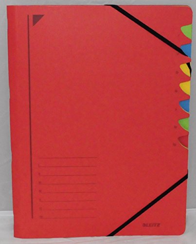 LEITZ Ordnungsmappe rot 7 Facher von Leitz
