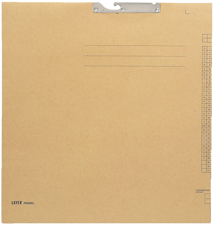 LEITZ Pendel-Röntgenfilmtasche, extra groß, natron, 180 g/qm von Leitz