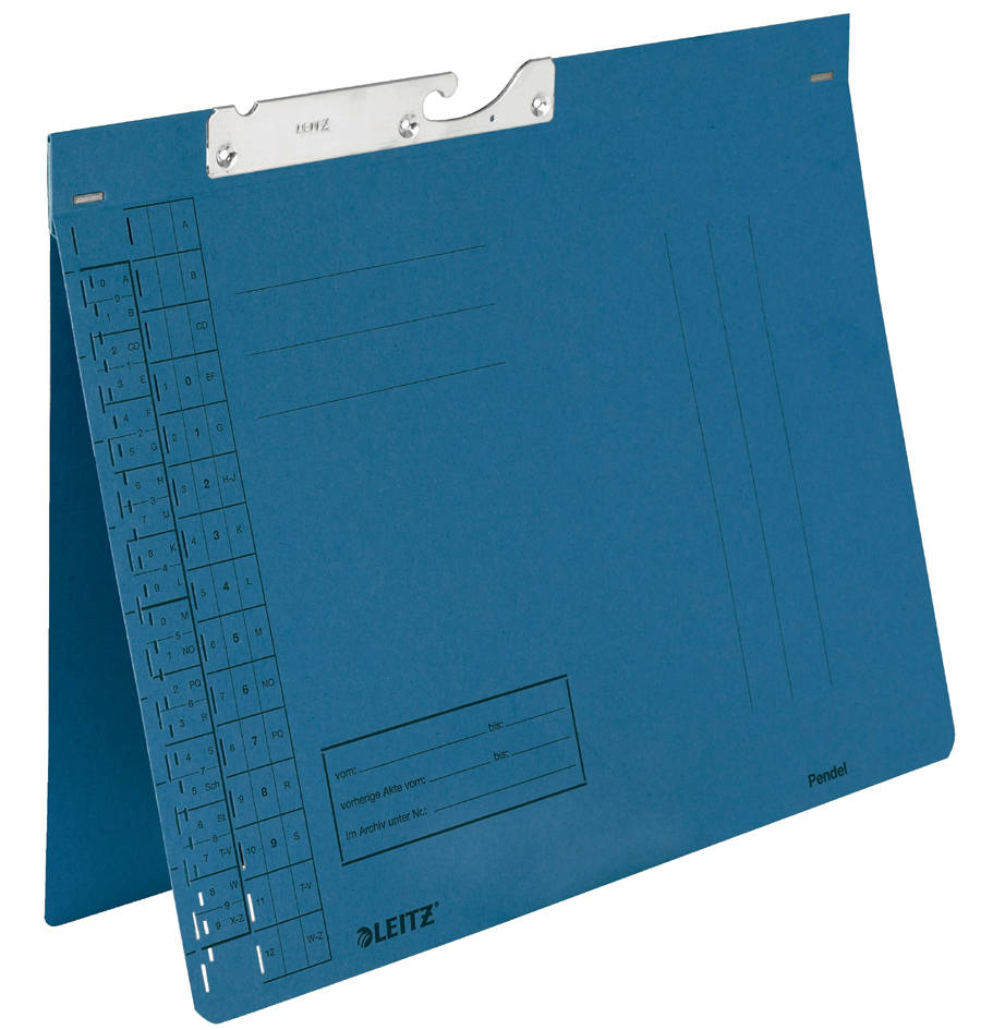LEITZ Pendelhefter, A4, Behördenheftung, blau, 250 g/m LEITZ Pendelhefter, A4, Behördenheftung, blau, 250 g/m von Leitz