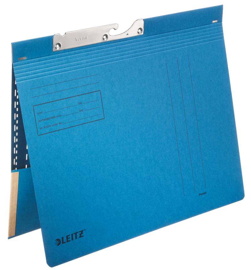 LEITZ Pendelhefter, mit Tasche, A4, blau von Leitz