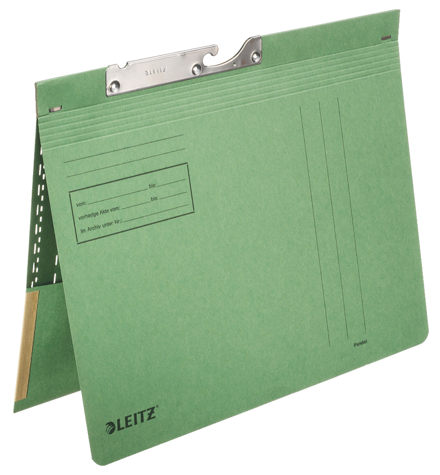 LEITZ Pendelhefter, mit Tasche, A4, grün von Leitz
