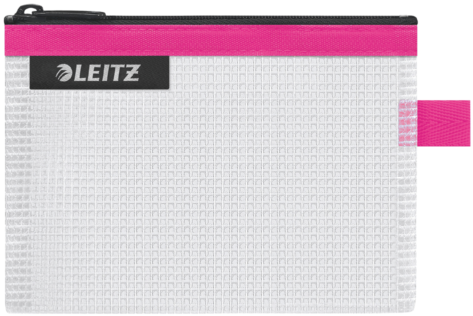 LEITZ Reißverschlusstasche WOW Traveller, Größe S, pink von Leitz