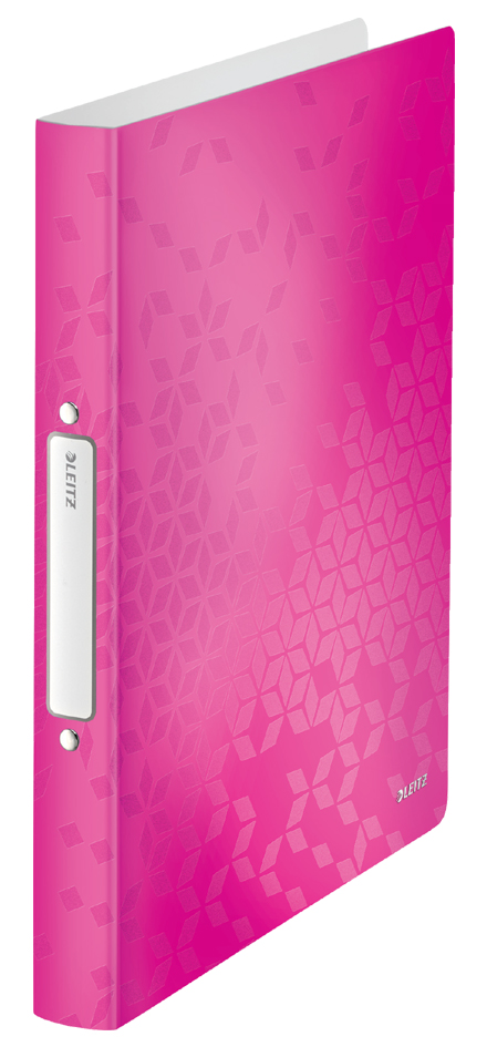 LEITZ Ringbuch WOW, DIN A4, PP, pink, 4 Ringe von Leitz