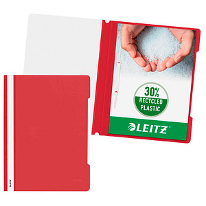 LEITZ Schnellhefter 4191 Kunststoff rot DIN A4 von Leitz