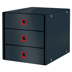 LEITZ Schubladenbox Click & Store Cosy  grau 53680089, DIN A4 mit 3 Schubladen von Leitz
