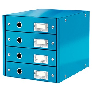 LEITZ Schubladenbox Click & Store  blau 6049-00-36, DIN A4 mit 4 Schubladen von Leitz