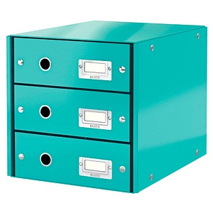 LEITZ Schubladenbox Click & Store eisblau 60480051, DIN A4 mit 3 Schubladen LEITZ Schubladenbox Click & Store eisblau 60480051, DIN A4 mit 3 Schubladen von Leitz