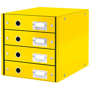 LEITZ Schubladenbox Click & Store gelb 60490016, DIN A4 mit 4 Schubladen LEITZ Schubladenbox Click & Store gelb 60490016, DIN A4 mit 4 Schubladen von Leitz