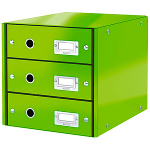 LEITZ Schubladenbox Click & Store grün 60480054, DIN A4 mit 3 Schubladen LEITZ Schubladenbox Click & Store grün 60480054, DIN A4 mit 3 Schubladen von Leitz