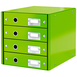 LEITZ Schubladenbox Click & Store grün 60490054, DIN A4 mit 4 Schubladen LEITZ Schubladenbox Click & Store grün 60490054, DIN A4 mit 4 Schubladen von Leitz