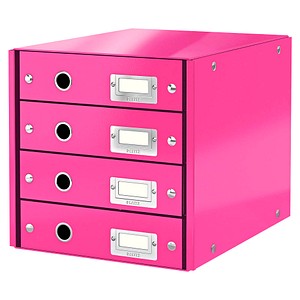 LEITZ Schubladenbox Click & Store pink 60490023, DIN A4 mit 4 Schubladen LEITZ Schubladenbox Click & Store pink 60490023, DIN A4 mit 4 Schubladen von Leitz