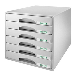 LEITZ Schubladenbox Plus grau 52120085, DIN A4 mit 6 Schubladen LEITZ Schubladenbox Plus grau 52120085, DIN A4 mit 6 Schubladen von Leitz
