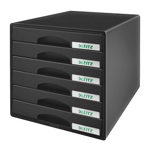 LEITZ Schubladenbox Plus schwarz 52120095, DIN A4 mit 6 Schubladen LEITZ Schubladenbox Plus schwarz 52120095, DIN A4 mit 6 Schubladen von Leitz
