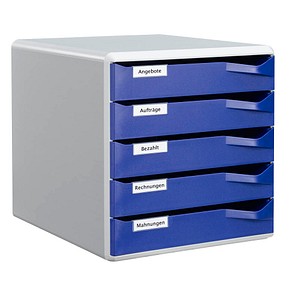 LEITZ Schubladenbox Post-Set blau 52800035, DIN A4 mit 5 Schubladen LEITZ Schubladenbox Post-Set blau 52800035, DIN A4 mit 5 Schubladen von Leitz