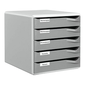 LEITZ Schubladenbox Post-Set dunkelgrau 52800089, DIN A4 mit 5 Schubladen LEITZ Schubladenbox Post-Set dunkelgrau 52800089, DIN A4 mit 5 Schubladen von Leitz