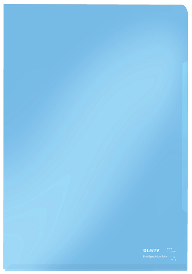 LEITZ Sichthülle Super Premium, A4, PVC, blau, 0,15 mm von Leitz