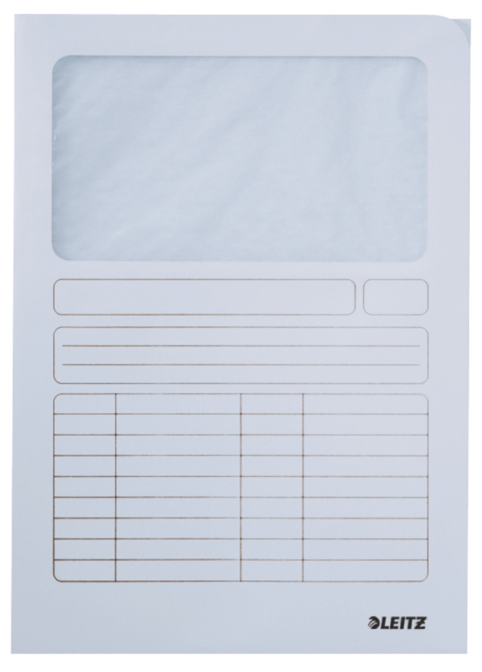 LEITZ Sichtmappe, DIN A4, Karton, mit Sichtfenster, hellblau von Leitz