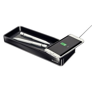LEITZ Stiftablage Duo Colour schwarz/grau Polystyrol 26,6 x 10,1 x 2,8 cm LEITZ Stiftablage Duo Colour schwarz/grau Polystyrol 26,6 x 10,1 x 2,8 cm von Leitz