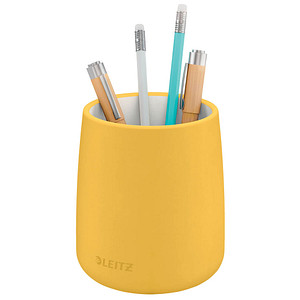 LEITZ Stiftehalter Cosy gelb Keramik 8,7 x 8,7 x 10,8 cm von Leitz