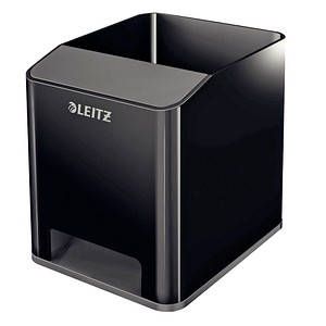 LEITZ Stiftehalter Duo Colour schwarz/grau Polystyrol 2 Fächer 9,0 x 10,1 x 10,0 cm von Leitz