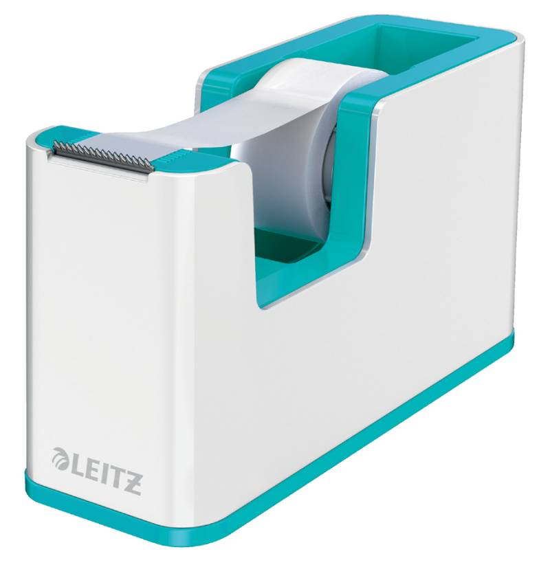 LEITZ Tischabroller WOW Duo Colour, bestückt, eisblau von Leitz