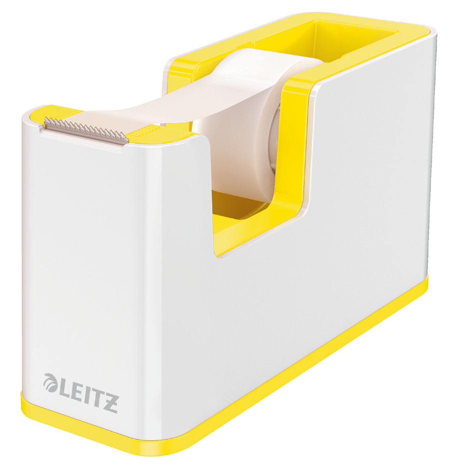 LEITZ Tischabroller WOW Duo Colour, bestückt, gelb von Leitz
