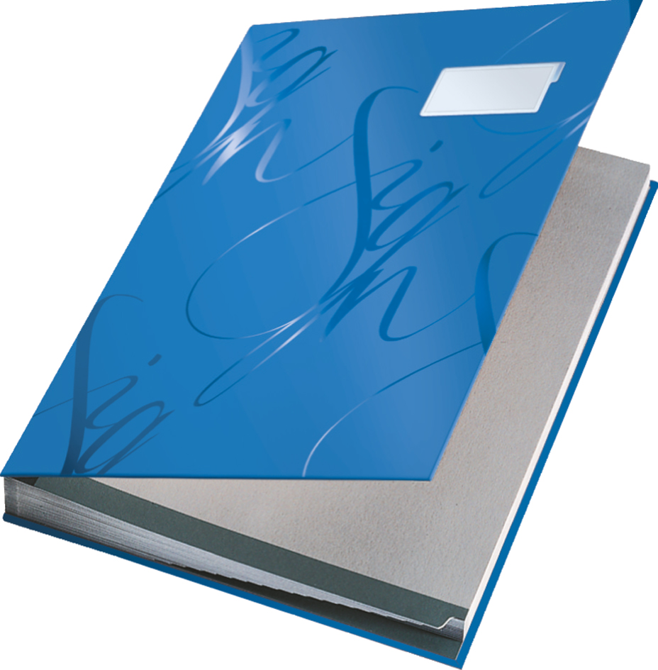 LEITZ Unterschriftenmappe Design, 18 Fächer, blau von Leitz