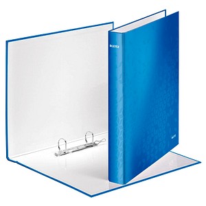 LEITZ WOW Ringbuch 2-Ringe blau 4,0 cm DIN A4 von Leitz