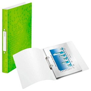 LEITZ WOW Ringbuch 2-Ringe grün 3,2 cm DIN A4 von Leitz