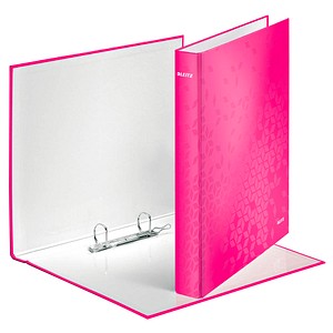LEITZ WOW Ringbuch 2-Ringe pink 4,0 cm DIN A4 von Leitz