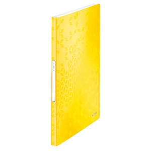 LEITZ WOW Sichtbuch DIN A4, 40 Hüllen gelb-metallic LEITZ WOW Sichtbuch DIN A4, 40 Hüllen gelb-metallic von Leitz
